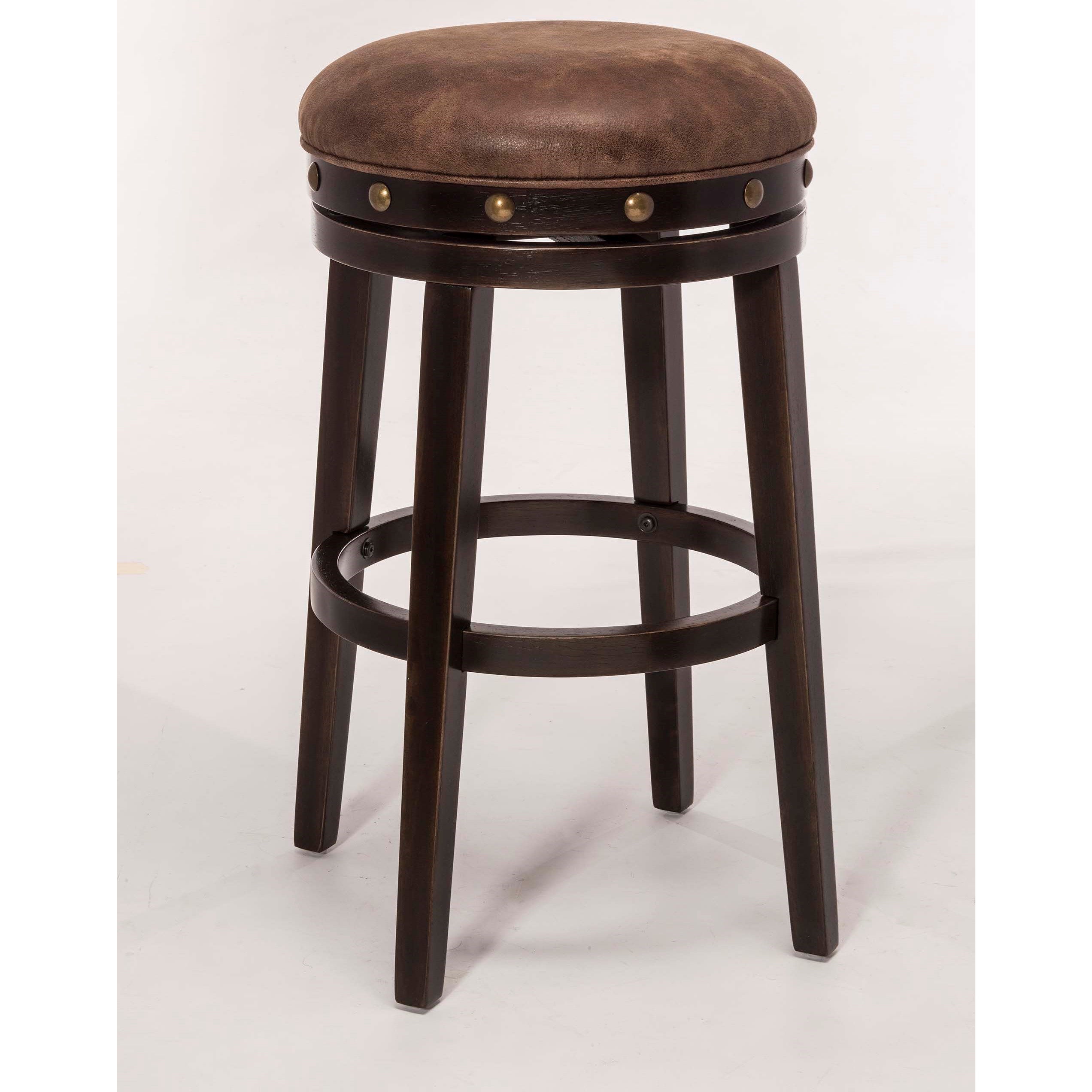 Hillsdale Backless Bar Stools 5990826 Streamlined Deep Smoke Finish
